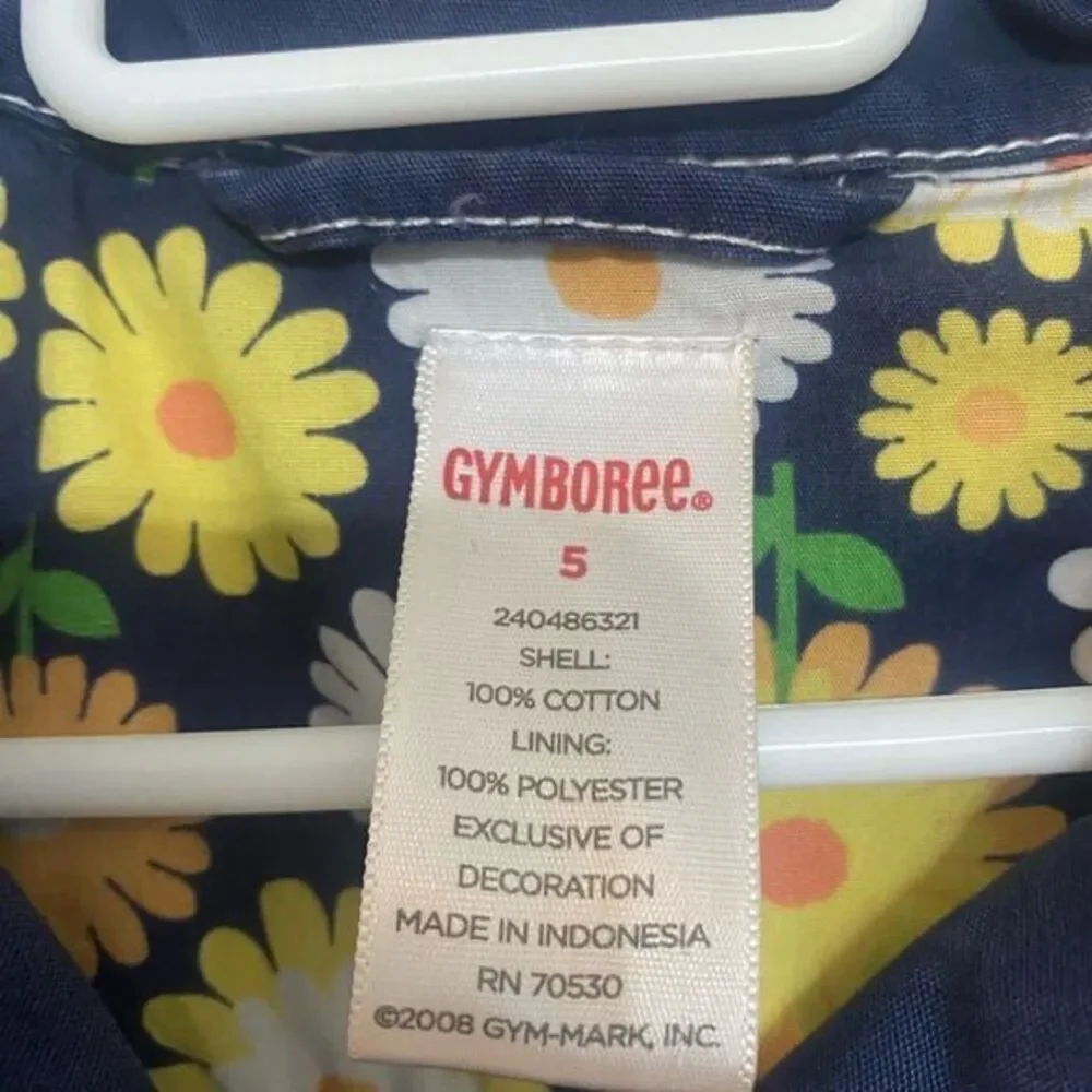 Gymboree Girls‎ Navy Blue Pickstitch Double Breasted Trench Coat Pockets Lined 5